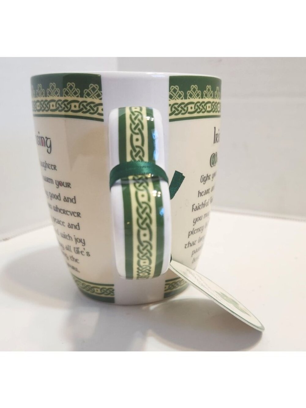 Clara Irish Blessing Bone China Mug With Shamrock Design & Inspirational Text - Picture 4 of 10